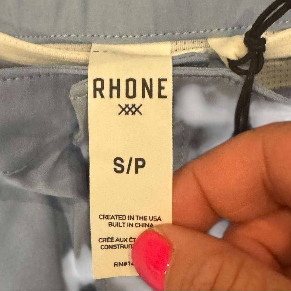 Rhone NWT Barrier Swim Trunks Board Shorts Zip Fly Surfer Sz S Lined Blue - Picture 8 of 11